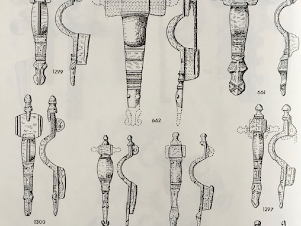 Anglo-Saxon Kruisvormige Fibulae (groep I en II) 