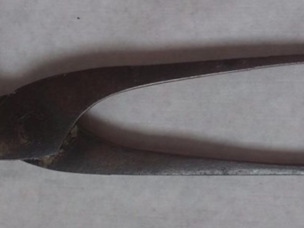 Voorbeeld van een musketkogeltang