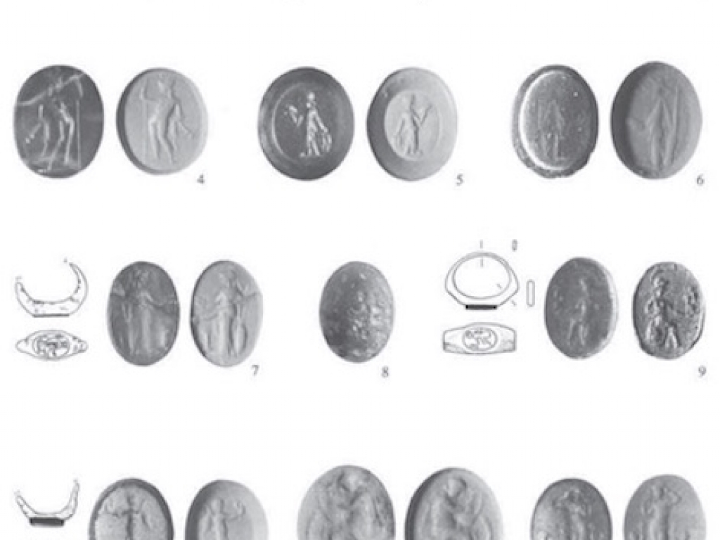 Diverse Romeinse ringen en gemmen
