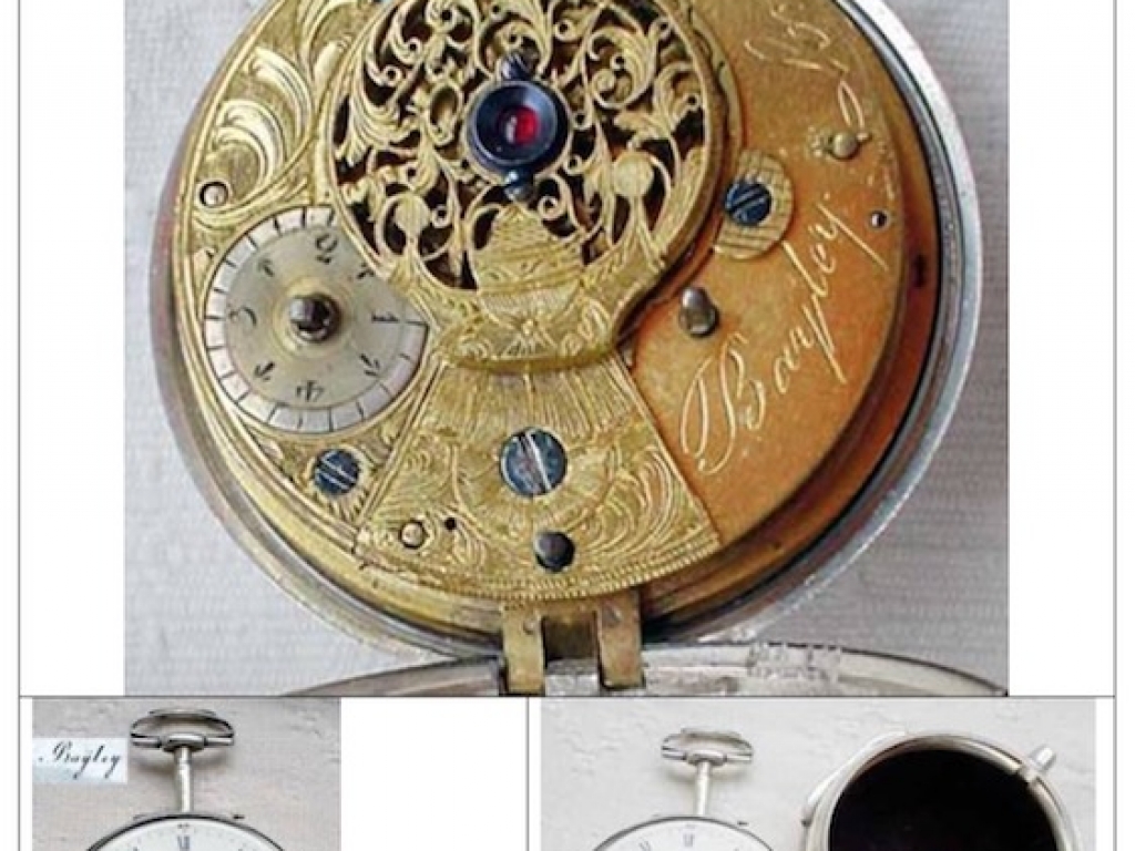 Goudvergulde horlogesleuteltje - dit is de zakhorloge waar het bijhoort
