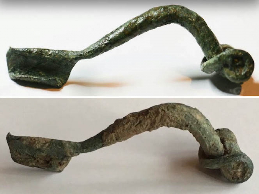 Romeinse draadfibula