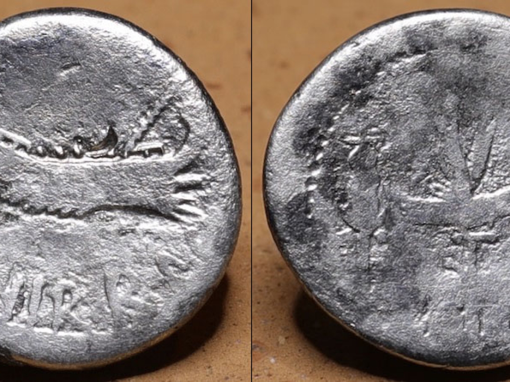 Romeinse Republiek Legioen denarius Marcus Antonius