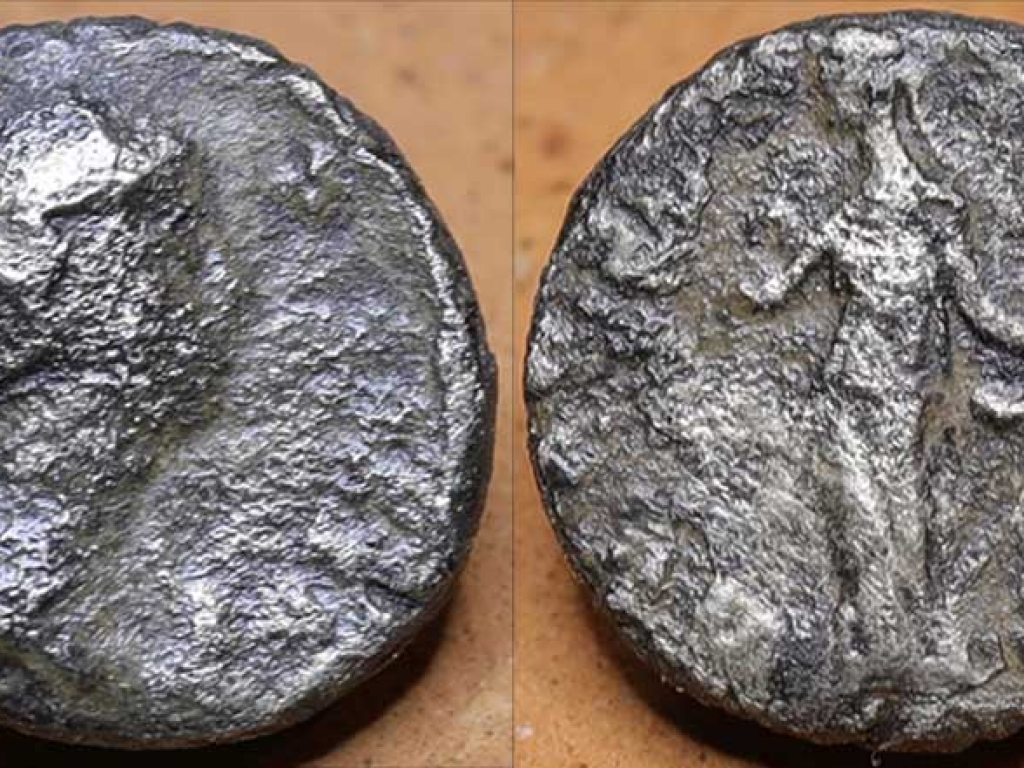 Romeinse Denarius Faustina II