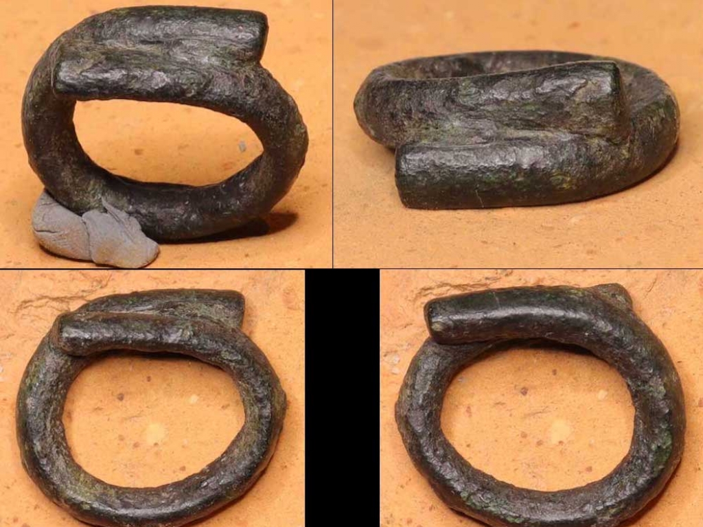 Zeldzaam Bronzen Bronstijd ring